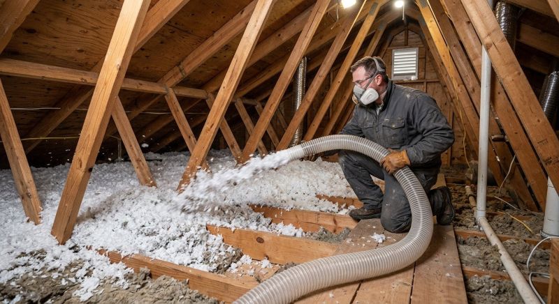 Blown Insulation Installation in Georgetown, TX