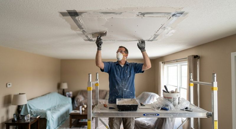 Ceiling Drywall Repair in Olathe, KS