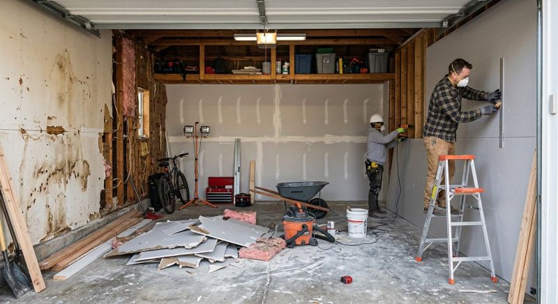 Garage Wallboard Installation in Olathe, KS