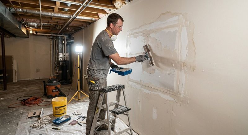Basement Drywall Repair in Wilmington, NC