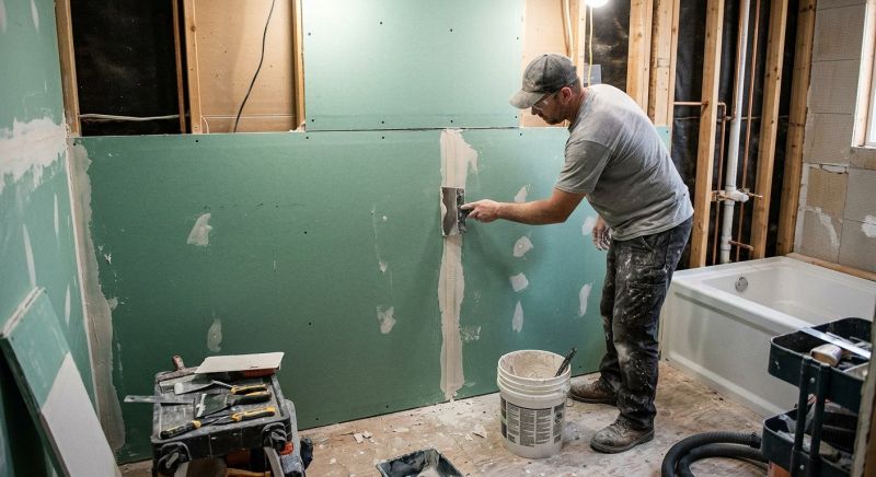 Bathroom Drywalling in Overland Park, KS