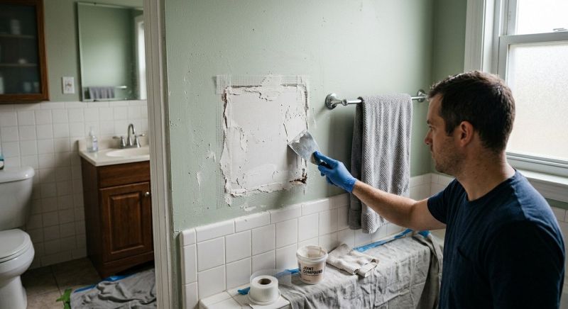 Bathroom Wall Patching in Kansas City, KS