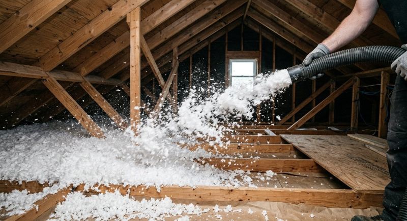 Blown Insulation Installation in Bastrop, TX
