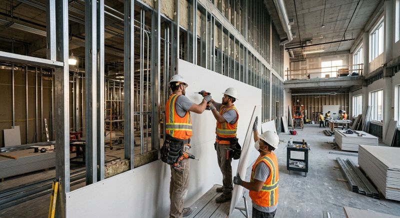 Commercial Drywall Installation in Denver County, CO
