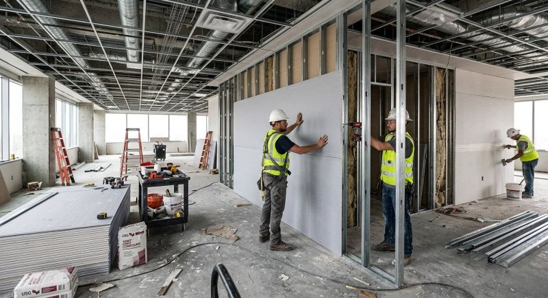 Commercial Drywall Installation in Denver County, CO