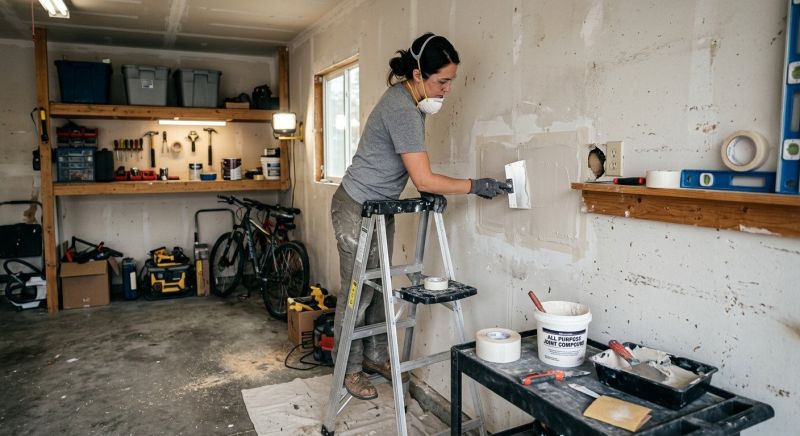 Garage Drywall Repair in Wilmington, NC